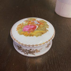 Vintage Limoges Porcelain Trinket Boxes Designed in France